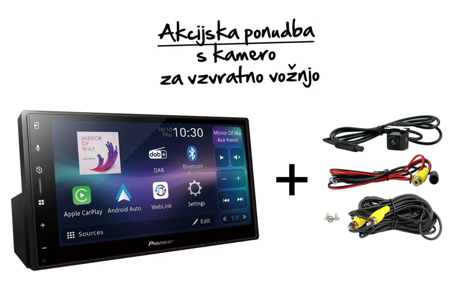 Autoradio Pioneer SPH-DA77DAB + KAMERA